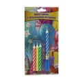 2020 popular colorful spiral musical cake candles for russia market